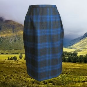 Vintage 60s Plaid Wool Skirt